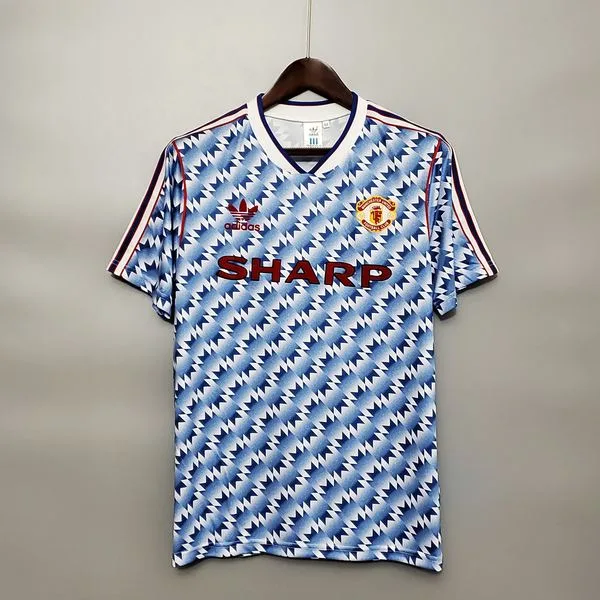 Camiseta de fútbol Manchester United 1990/92 VISITANTE MANGA CORTA VERSION FAN